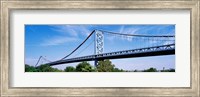 USA, Philadelphia, Pennsylvania, Benjamin Franklin Bridge over the Delaware River Fine Art Print