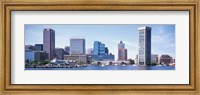 USA, Maryland, Baltimore, Skyscrapers along the Inner Harbor Fine Art Print