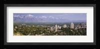 High angle view of a city, Salt Lake City, Utah, USA Fine Art Print