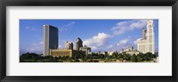 Buildings on the banks of a river, Scioto River, Columbus, Ohio, USA Fine Art Print