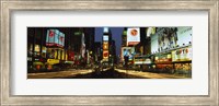 Shopping malls in a city, Times Square, Manhattan, New York City, New York State, USA Fine Art Print