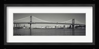 Manhattan Bridge across the East River, New York City, New York State, USA Fine Art Print