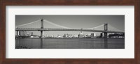 Manhattan Bridge across the East River, New York City, New York State, USA Fine Art Print