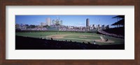 Baseball match in progress, Wrigley Field, Chicago, Cook County, Illinois, USA Fine Art Print