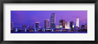 Miami at night, FL Fine Art Print