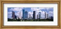 Skyscrapers in a city, Houston, Texas, USA Fine Art Print
