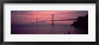 Bridge across a sea, Bay Bridge, San Francisco, California, USA Fine Art Print
