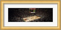 Spectators watching a basketball match, Key Arena, Seattle, King County, Washington State, USA Fine Art Print