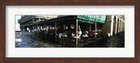 Tourists at a coffee shop, Cafe Du Monde, Decatur Street, French Quarter, New Orleans, Louisiana, USA Fine Art Print
