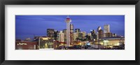 Denver skyline at dusk, Colorado Fine Art Print