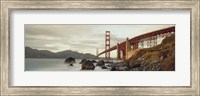 Low angel view of Golden Gate Bridge Fine Art Print