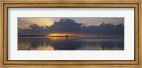 Reflection of clouds in the sea, Everglades National Park, near Miami, Florida, USA Fine Art Print