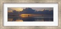Reflection of clouds in the sea, Everglades National Park, near Miami, Florida, USA Fine Art Print