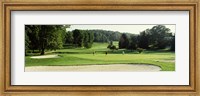 Four people playing on a golf course, Baltimore County, Maryland, USA Fine Art Print