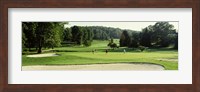 Four people playing on a golf course, Baltimore County, Maryland, USA Fine Art Print