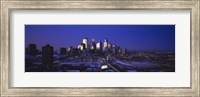 Skyscrapers at dusk, Minneapolis, Minnesota, USA Fine Art Print