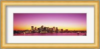 Sunset, Boston, Massachusetts, USA Fine Art Print