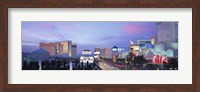 Dark Blue Sky with Pink Coulds Over Las Vegas Fine Art Print