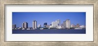 Buildings at the waterfront, Mississippi River, New Orleans, Louisiana Fine Art Print