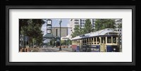 View Of A Tram Trolley On A City Street, Court Square, Memphis, Tennessee, USA Fine Art Print