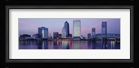 Skyscrapers On The Waterfront, St. John's River, Jacksonville, Florida, USA Fine Art Print