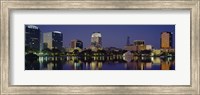 Reflection of buildings in water, Orlando, Florida Fine Art Print