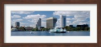 Buildings at the waterfront, Lake Eola, Orlando, Florida, USA Fine Art Print
