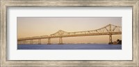 Low angle view of a bridge, Bay Bridge, California, USA Fine Art Print