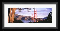 Golden Gate Bridge with Mountains Fine Art Print