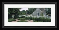 Building in a garden, Williamsburg, Virginia, USA Fine Art Print