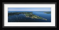 Aerial view of a fortress, Fort Adams, Newport, Rhode Island, USA Fine Art Print
