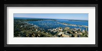 Aerial view of a harbor, Newport Harbor, Newport, Rhode Island, USA Fine Art Print