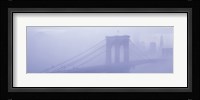 Brooklyn Bridge in the fog Fine Art Print