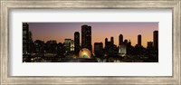 Chicago skyline Lit Up at Night Fine Art Print