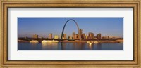 St. Louis Skyline with arch Fine Art Print