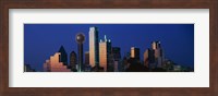 Night, Cityscape, Dallas, Texas Fine Art Print