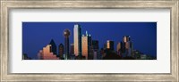 Night, Cityscape, Dallas, Texas Fine Art Print