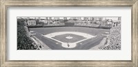 Wrigley Field in black and white, USA, Illinois, Chicago Fine Art Print