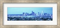 Blue View of Denver Colorado Fine Art Print