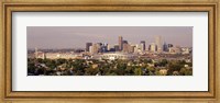Daytime Photo of the Denver Colorado Skyline Fine Art Print
