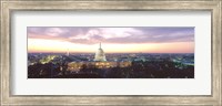 Twilight, Capitol Building, Washington DC, District Of Columbia, USA Fine Art Print