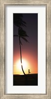 Runner on Magic Island, Hawaii (vertical) Fine Art Print