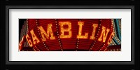 Close-up of a neon sign of gambling, Las Vegas Fine Art Print