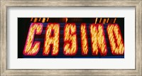 Casino Sign Las Vegas NV Fine Art Print