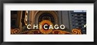 Close-up of the entrance of a stage theater, Chicago Theater, Chicago, Illinois, USA Fine Art Print