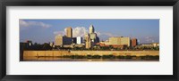 Buildings at the waterfront, White River, Indianapolis, Marion County, Indiana, USA Fine Art Print