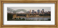 Bridge across the river, Kansas City, Missouri, USA Fine Art Print