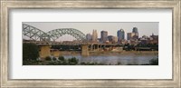 Bridge across the river, Kansas City, Missouri, USA Fine Art Print