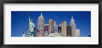 Low angle view of skyscrapers, New York New York, Las Vegas, Nevada, USA Fine Art Print