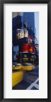Traffic on a street, Times Square, Manhattan, New York City, New York State, USA Fine Art Print